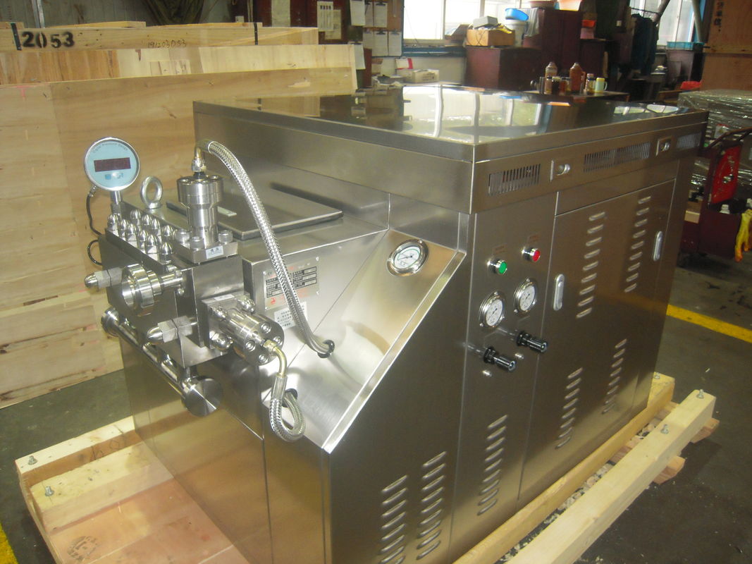 Homogénéisation de lait de processus mécanique, nettoyage automatique de homogénisateur liquide